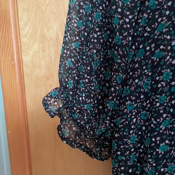 Black & Green Square Neck Romper - Picture 5 of 5